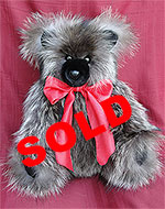 Natural Raccoon Fur Teddy Bear