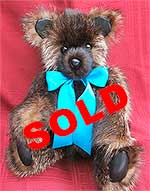 Dark Raccoon Fur Teddy Bear