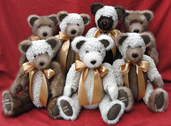 mink fur teddy bear