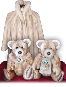 Stadler Fur Bears Heirloom Fur Teddy Bears Made from Fur Coats - Persian Lamb